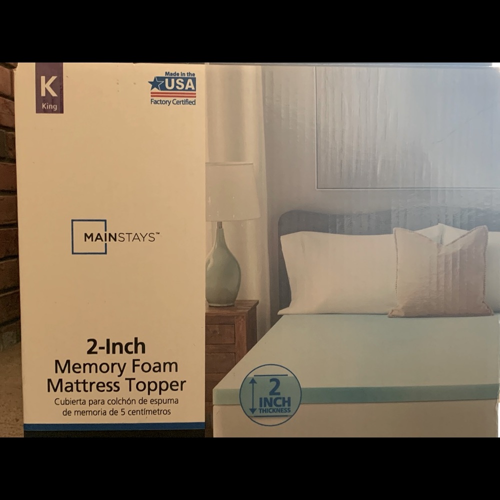 Mainstays 2 inch mattress topper